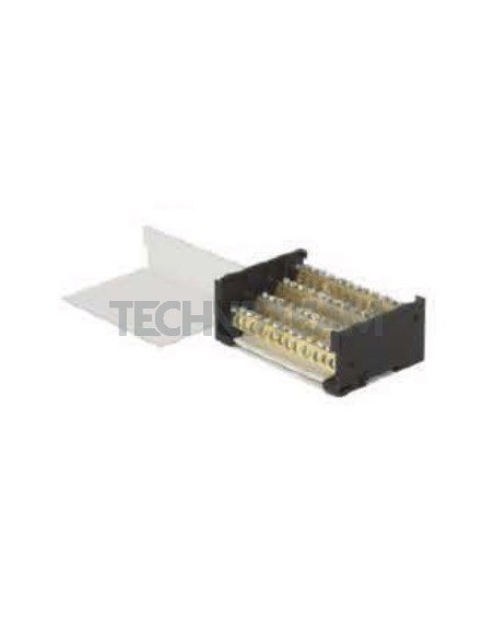 Distribution block 4poles 4x[IN:2x(35mm2) OUT:10x(16mm2)] Cu