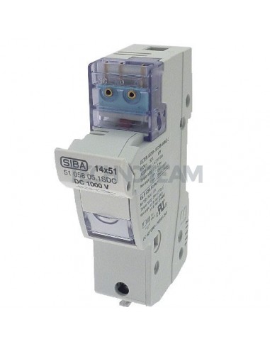Fuse holder 14x51 1000VDC 1P with microswitch