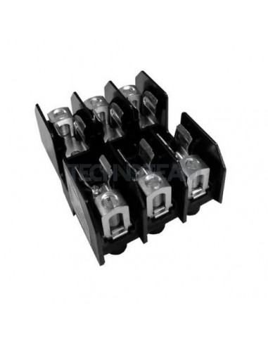 Fuse holder open type 600V midget 2P 30A box cage connection