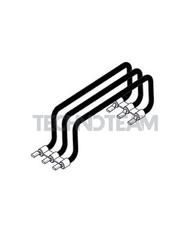 Row conductor 3poles 10mm2 black 250mm