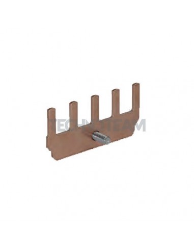 Busbar not isolated 35mm2 17,8mm with threaded bolt M6 5 pin