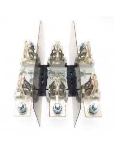 Fuse base 690V/800V NH3 3poles DIN rail or screw fixing
