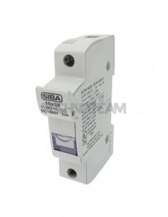 Fuse holder 10x38 1000VDC 1pole with light indicator